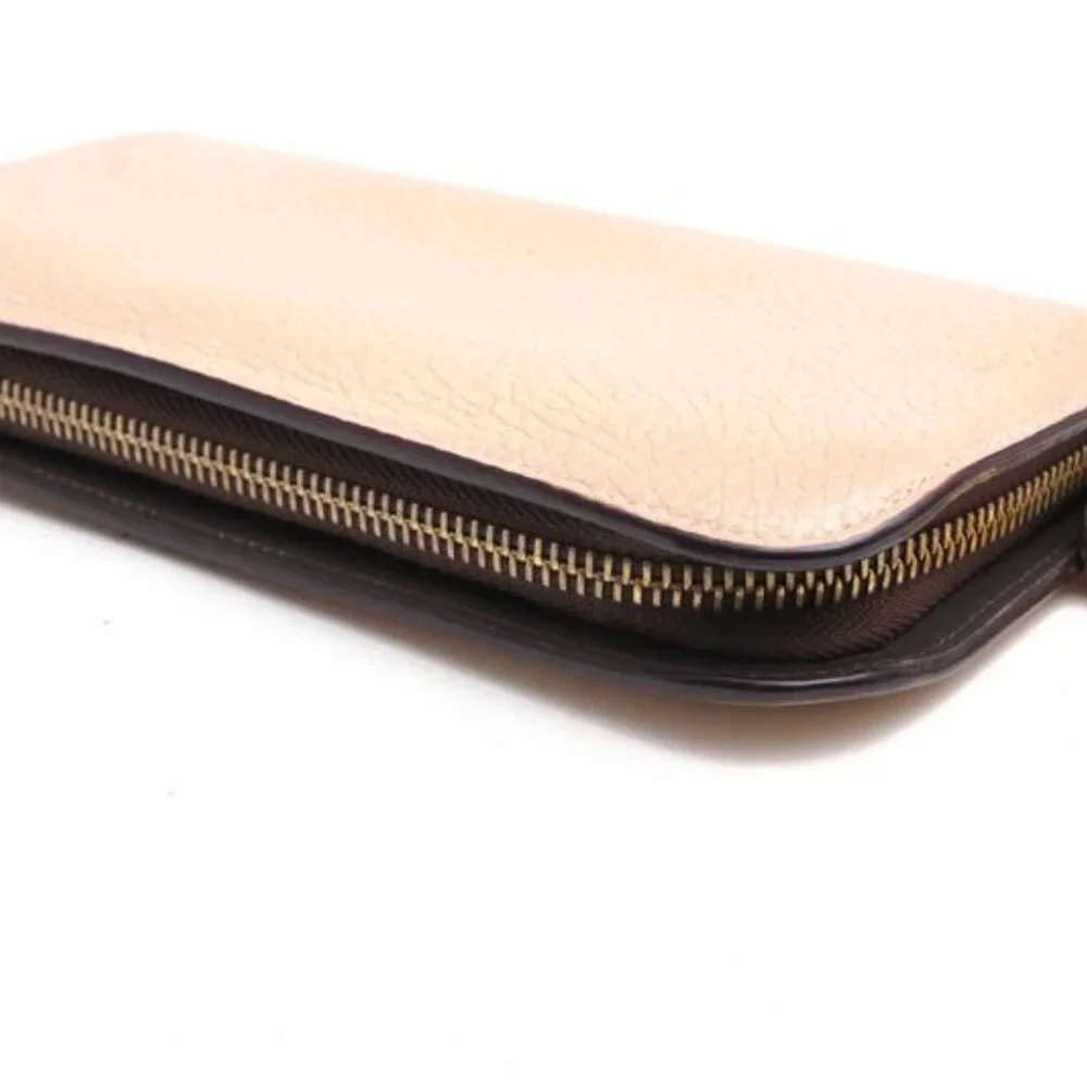 Christian Dior Wallet Women Leather Beige trl Iss Imo